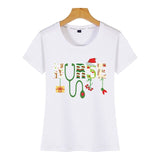 Tops T Shirt Women funny nursing christmas nurse life Humor White Custom Female Tshirt